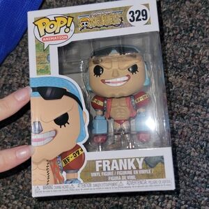 Funko Pop! One Piece Franky Figure with Red and Blue Accents #329 BOX DAMAGE